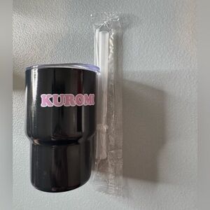 Kuromi Black mini stainless steel Tumbler with Straw 3oz